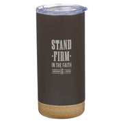 Stand Firm in the Faith Espresso-brown Stainless Steel Tumbler - 1 Corinthians 16:13