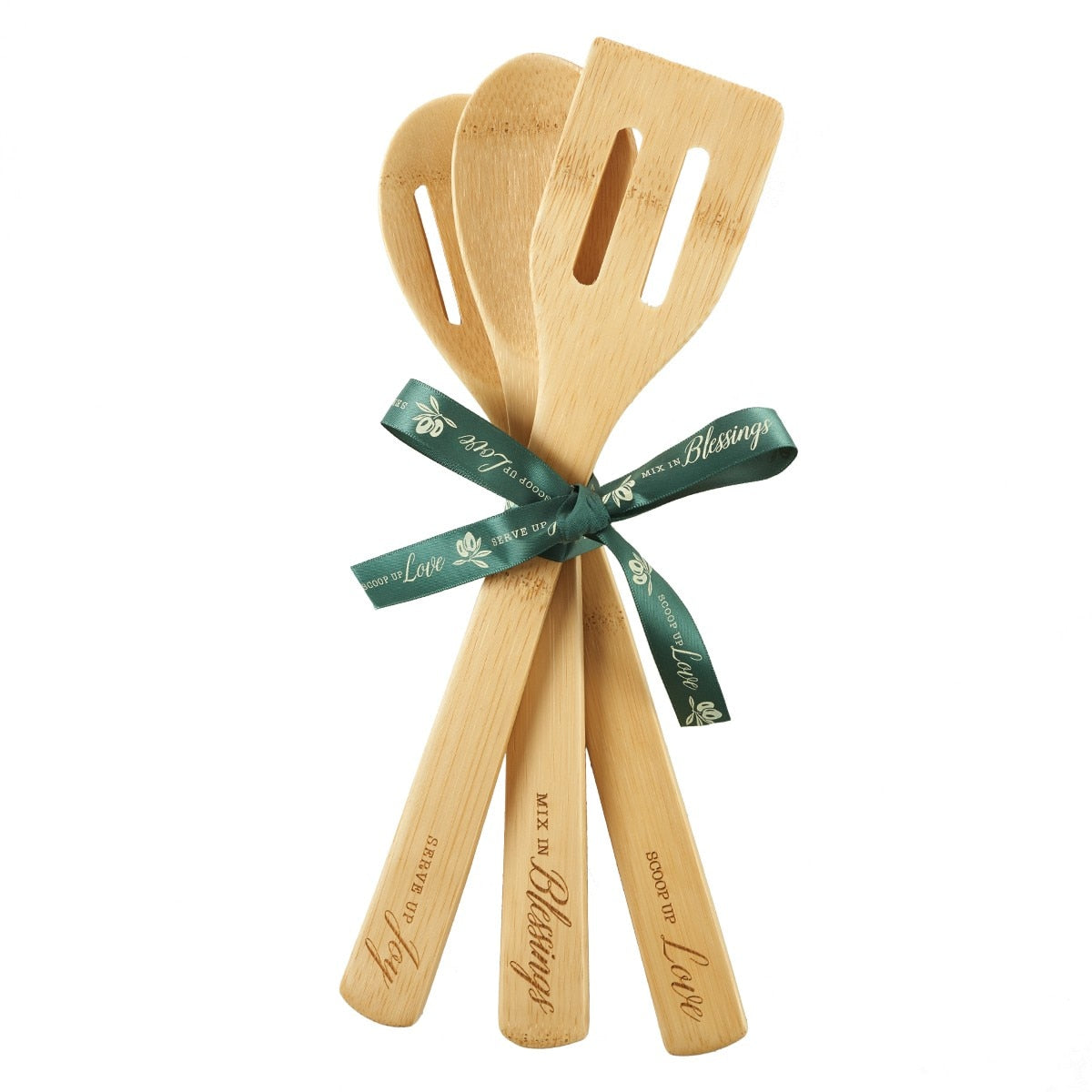 Love, Blessings, Joy Bamboo Spoon Set