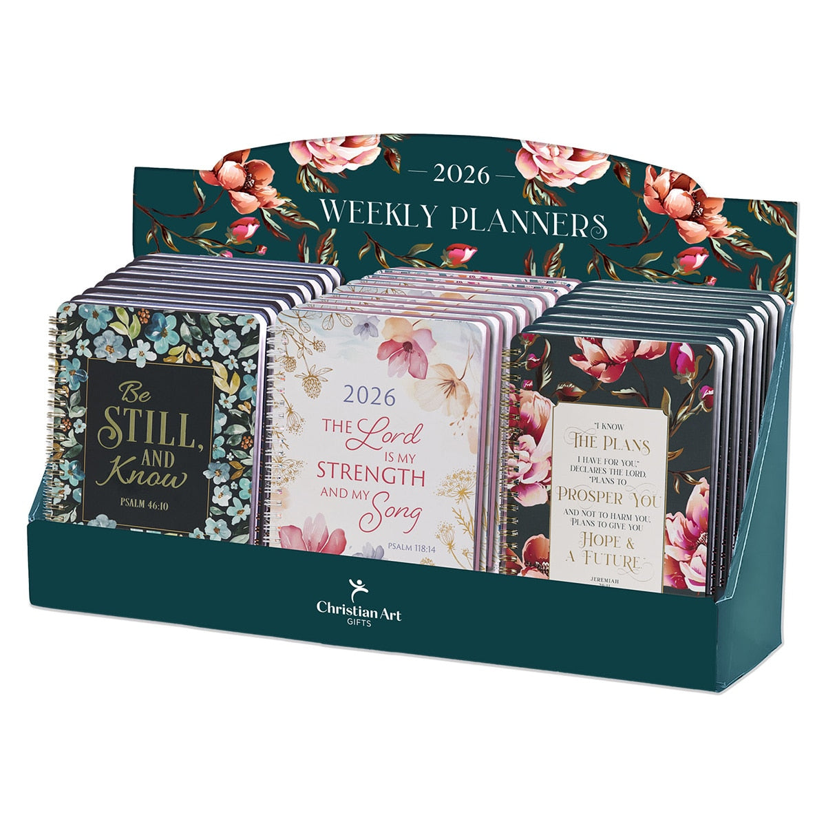  Pre-packed 2026 Wirebound Weekly Planner Merchandiser