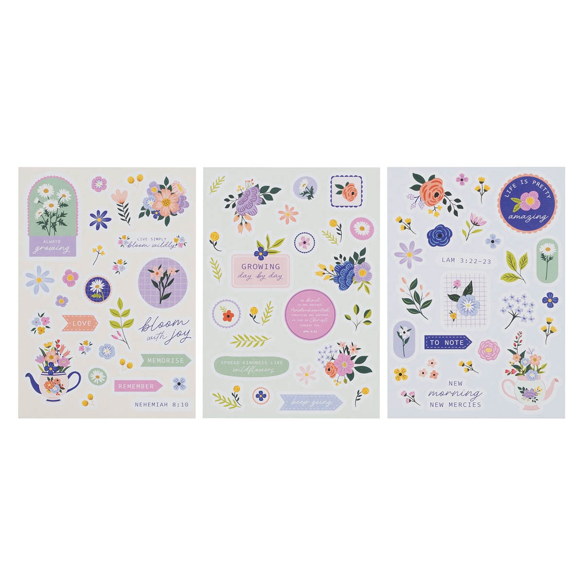 Bloom Wildly Bible Journaling Stickers