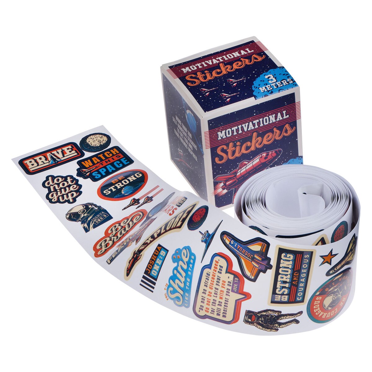 Be Strong and Courageous Sticker Roll - Joshua 1:9