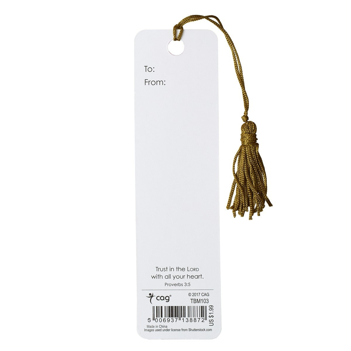 I Know the Plans Bookmark with Tassel - Jeremiah 29:11