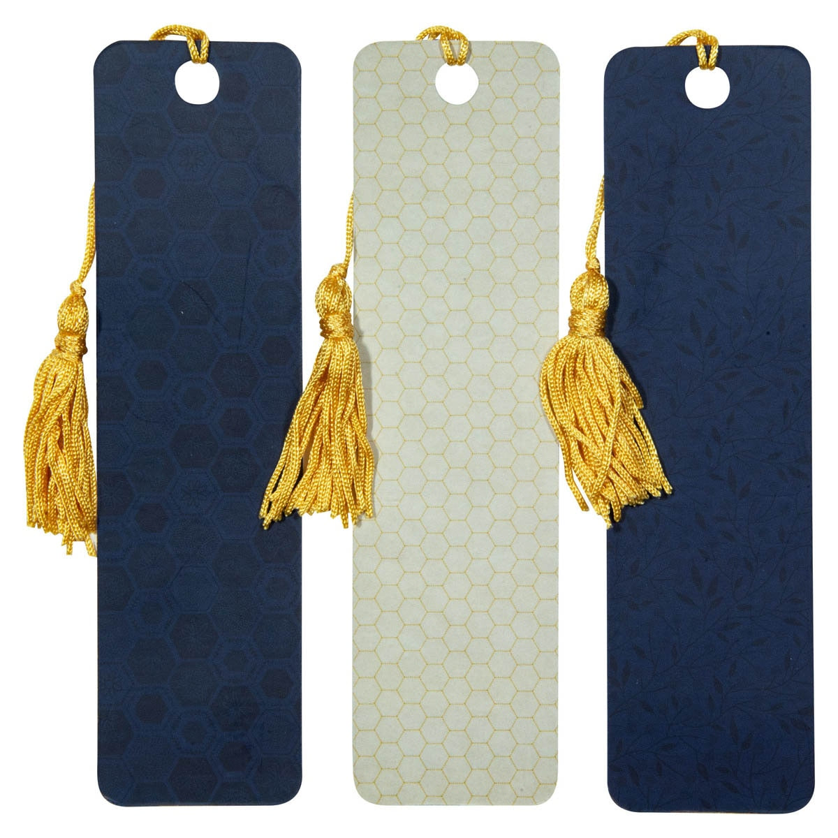 Kind Words are Like Honey Navy and Yellow Bookmark Set - Proverbs 16: