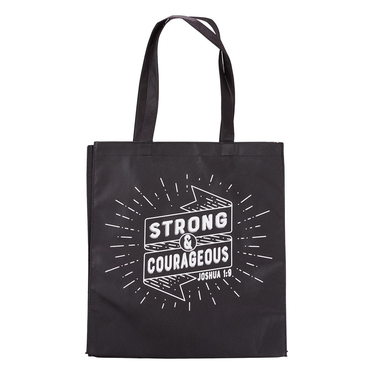 Strong And Courageous Tote Bag - Joshua 1:9