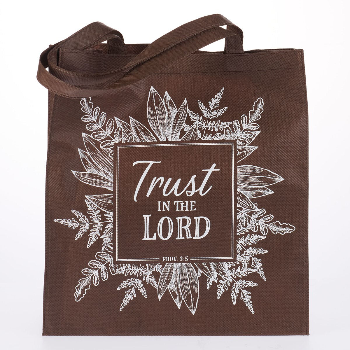 Trust In The Lord Brown Tote Bag - Proverbs 3:5