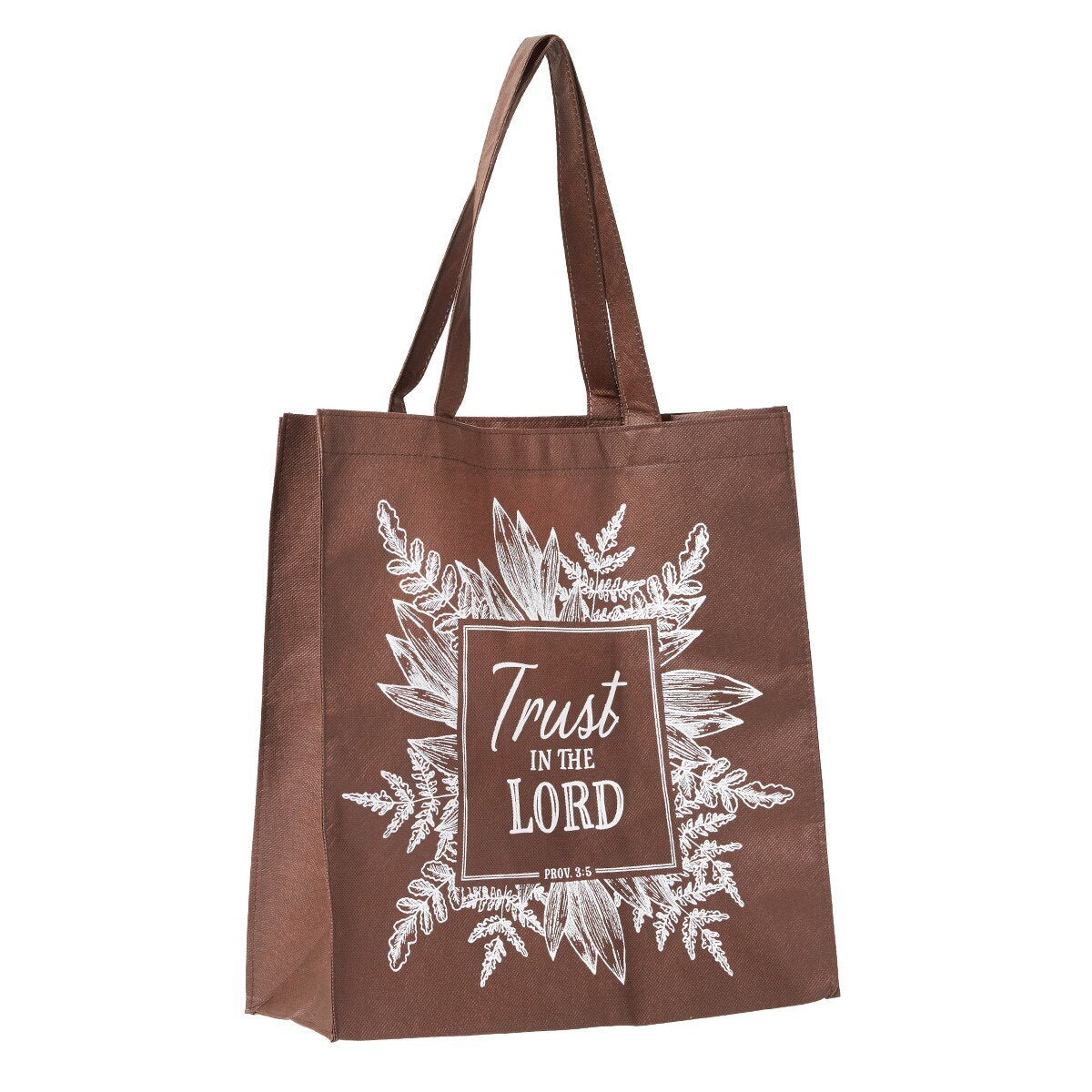Trust In The Lord Brown Tote Bag - Proverbs 3:5