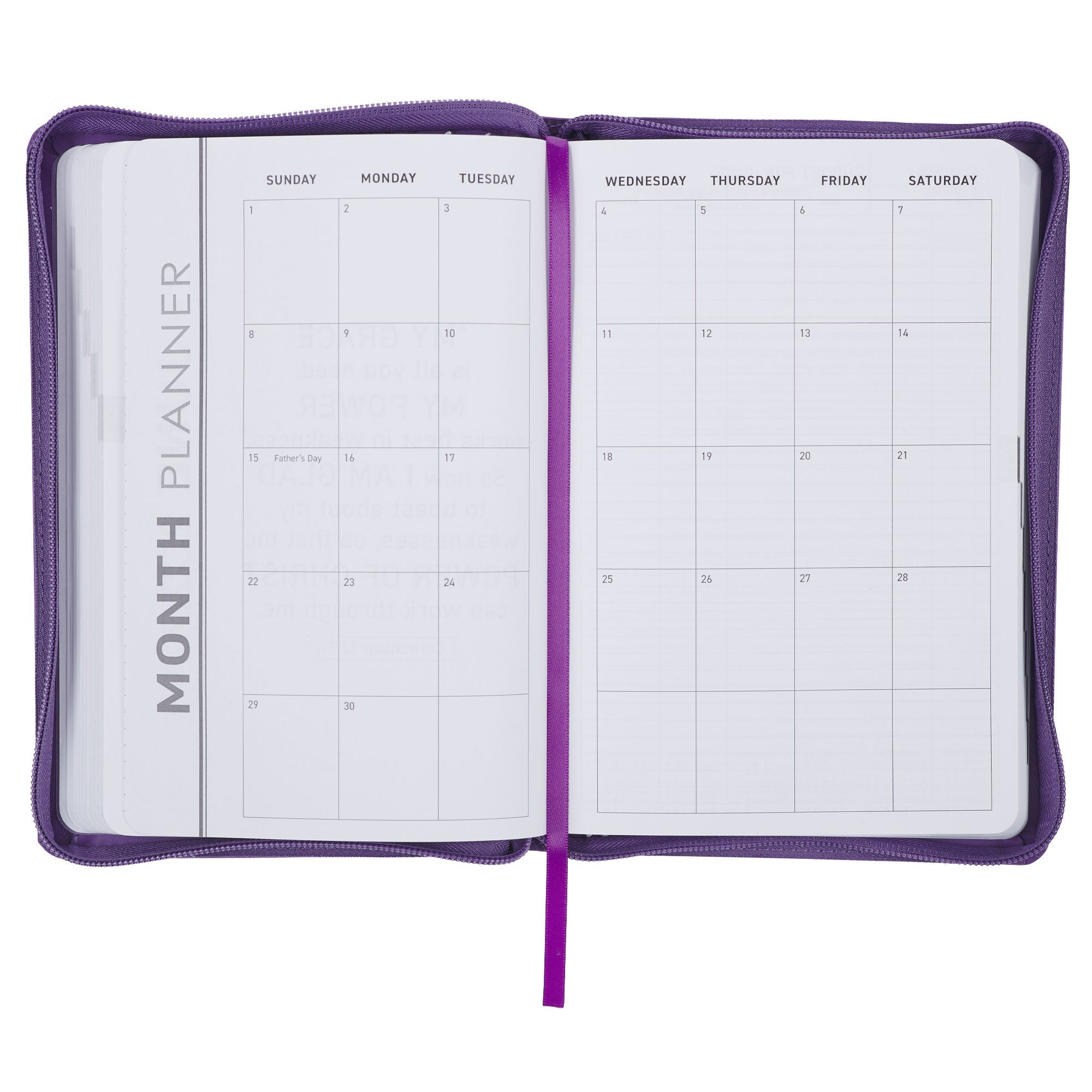 Be Still and Know 2025 Executive Planner with Zipper Closure - Psalm 46:10
