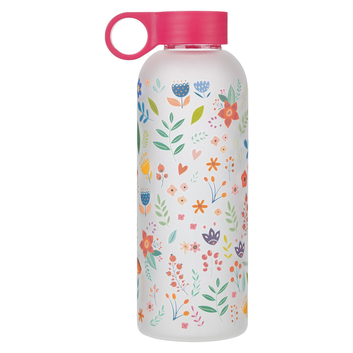 I Can Do All Things Pink Floral Water Bottle - Philippians 4:13 EGC002
