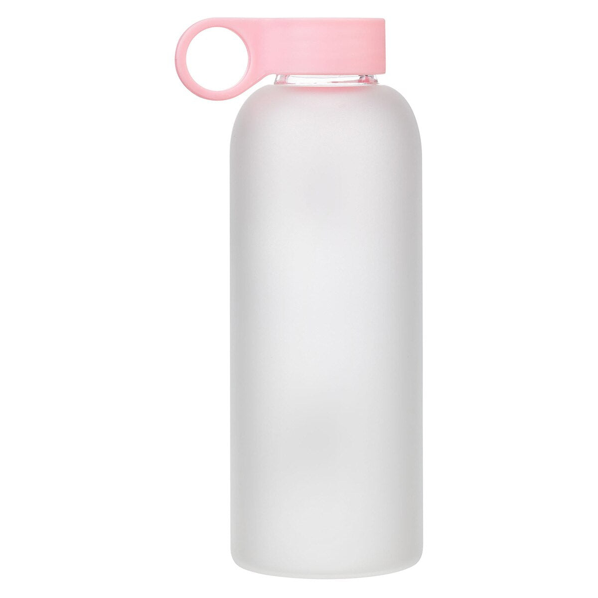 Walk by Faith Peach Floral Water Bottle - 2 Corinthians 5:7