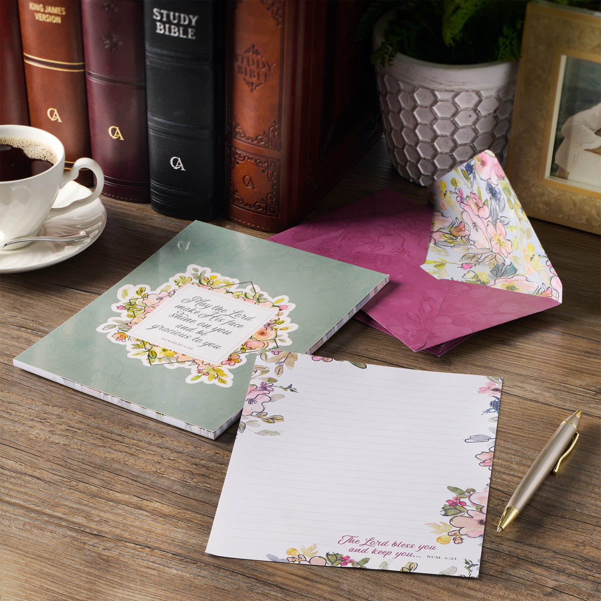 May His Face Shine Upon You Writing Paper and Envelope Set - Numbers 6:24