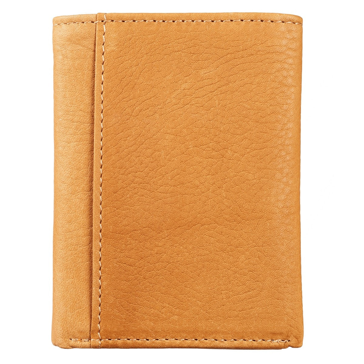 Wings Like Eagles Camel Tan Full Grain Leather Trifold Wallet