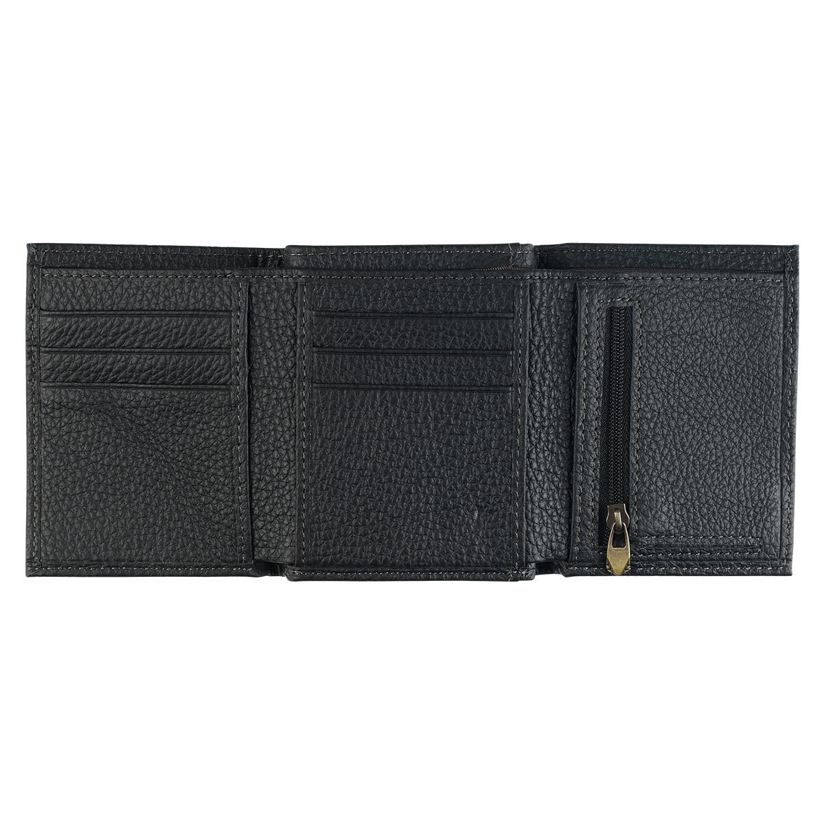 Walk by Faith Black Genuine Leather Wallet - 2 Corinthians 5:7