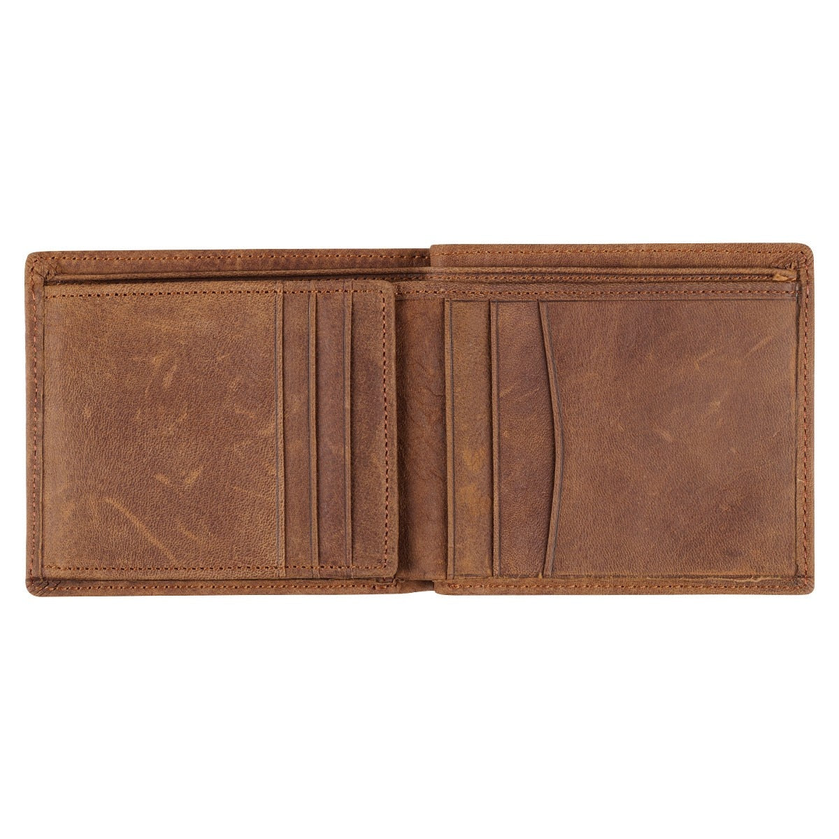 Men's Timber Spice Brown Full Grain Cowhide Leather Bifold Rhino Armor™ Wallet