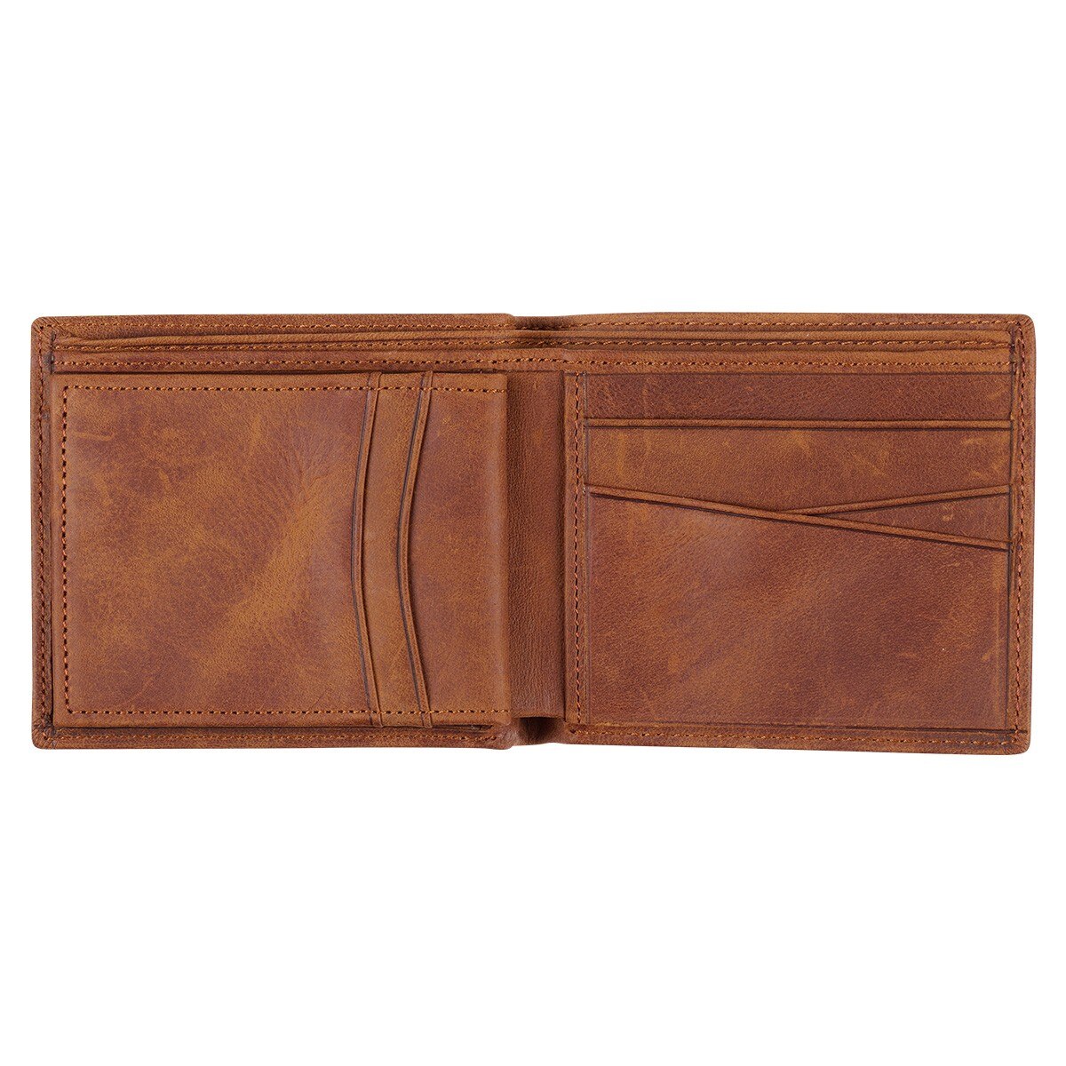 Men's Diesel Brown Full Grain Cowhide Leather Bifold Rhino Armor™ Wallet