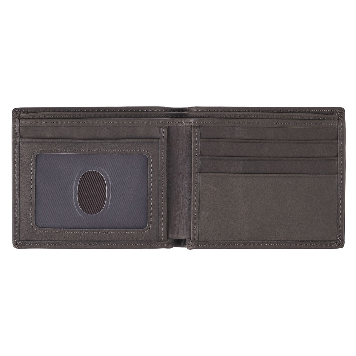 Be Strong in the Lord Charcoal-Brown Genuine Leather Wallet - Ephesians 6:10
