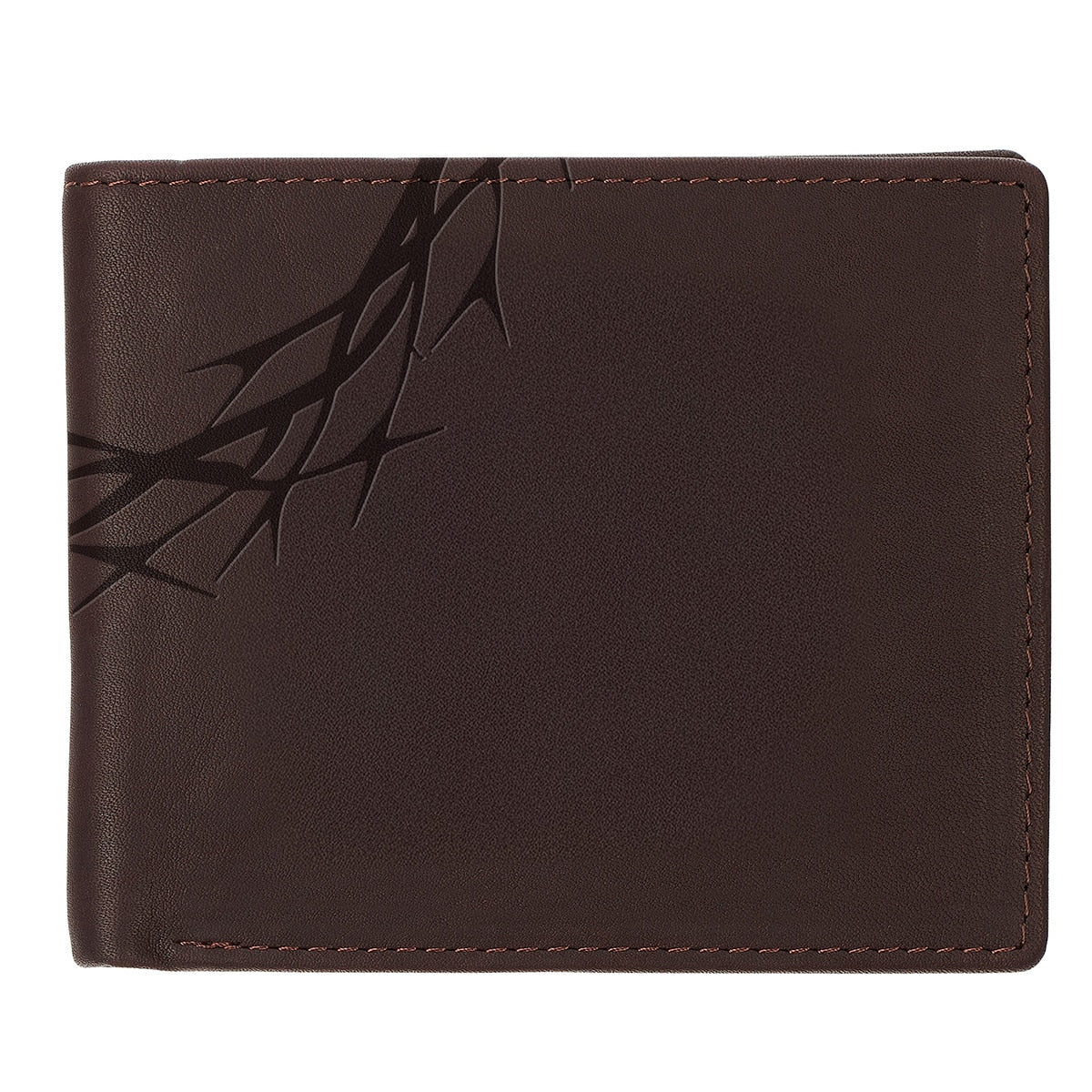 Crown of Thorns Espresso Brown Genuine Leather Wallet