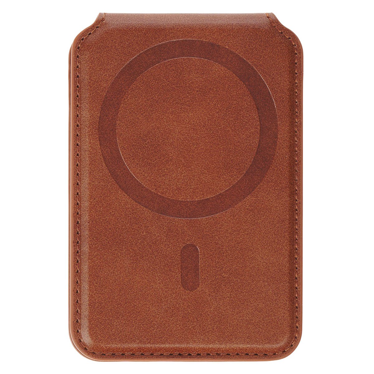 Stand Firm Honey-brown Faux Leather Phone Wallet with Stand - 1 Corinthians 16:13
