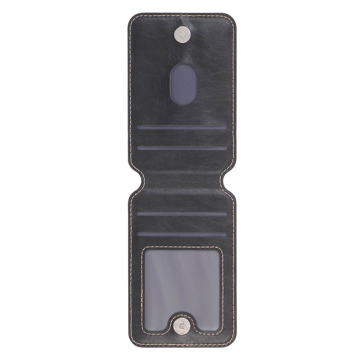  Cross Black Faux Leather Phone Wallet with Stand