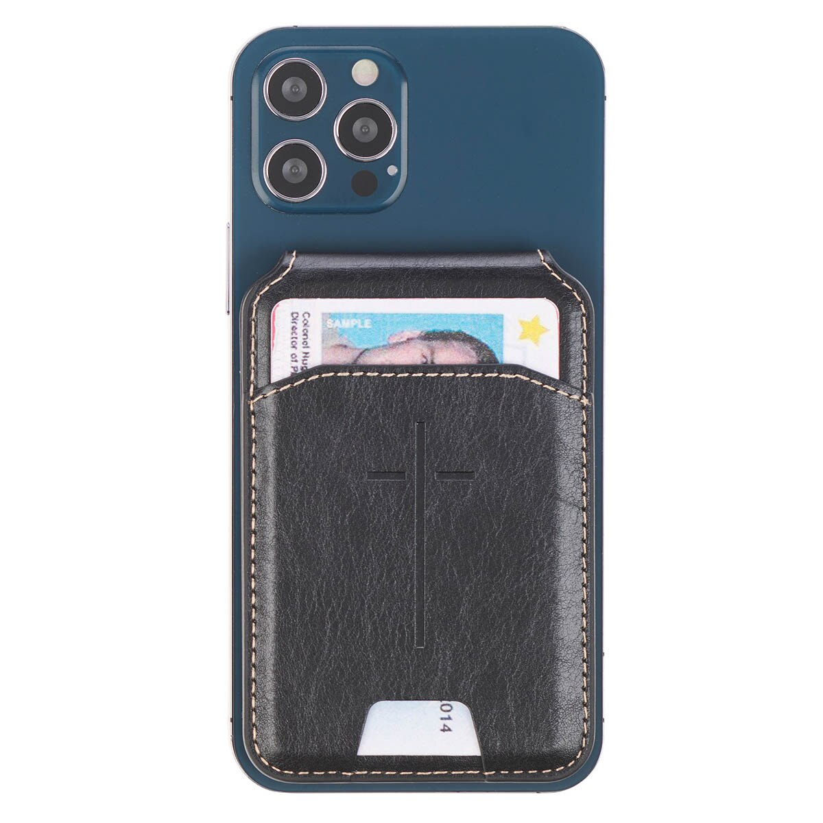  Cross Black Faux Leather Phone Wallet with Stand