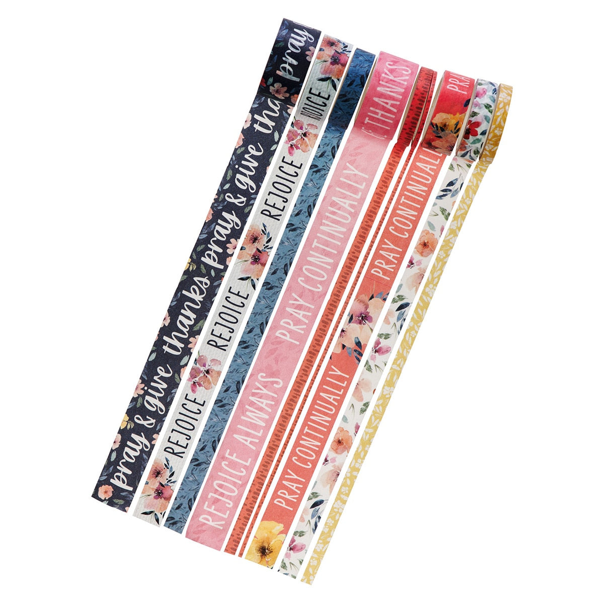 Give Thanks Always Washi Tape Set - 1 Thessalonians 5:16-17